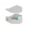 Delock 87173 Adaptér Keystone SC Simplex na SC Simplex pre DIN lištu, akvamarínový