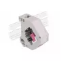 Keystone modul DELOCK 87182 — SC na SC duplex adaptér, sivá/fialová/biela, 60,1×59,4×21,6 mm