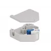 Keystone modul DELOCK 87189 — LC na LC duplex, farby modrý/sivý/biely, 60,1×59,4×21,6 mm
