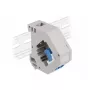 Keystone modul DELOCK 87189 — LC na LC duplex, farby modrý/sivý/biely, 60,1×59,4×21,6 mm
