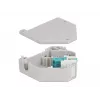 Keystone modul DELOCK 87194 so spojkami LC na LC, aqua/sivá/biela, 60,1×59,4×21,6 mm