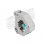 Keystone modul DELOCK 87194 so spojkami LC na LC, aqua/sivá/biela, 60,1×59,4×21,6 mm
