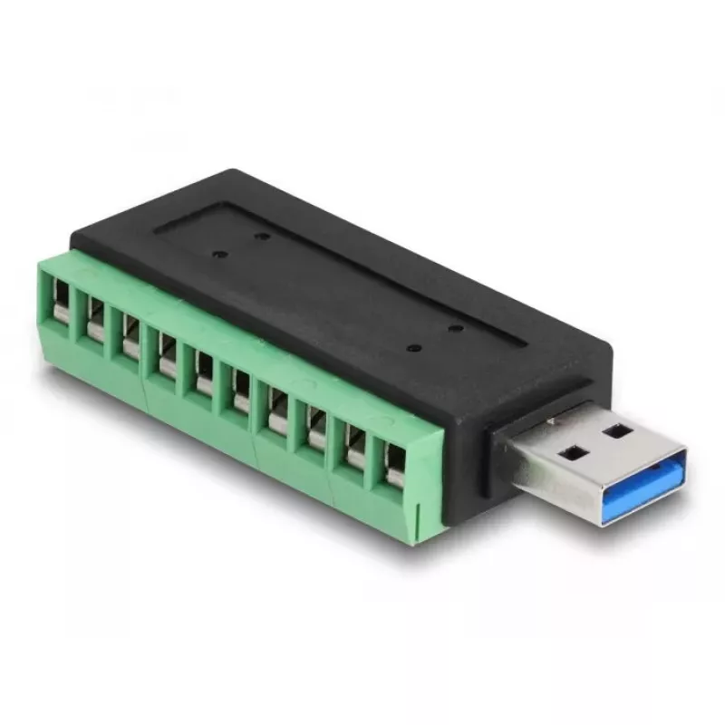 DeLOCK USB 3.2 Gen 1 Type-A samec na svorkovnicový adaptér 5 Gbit/s 5V 1A