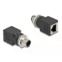 DeLOCK 60061 káblový gender changer M12 RJ-45 čierny