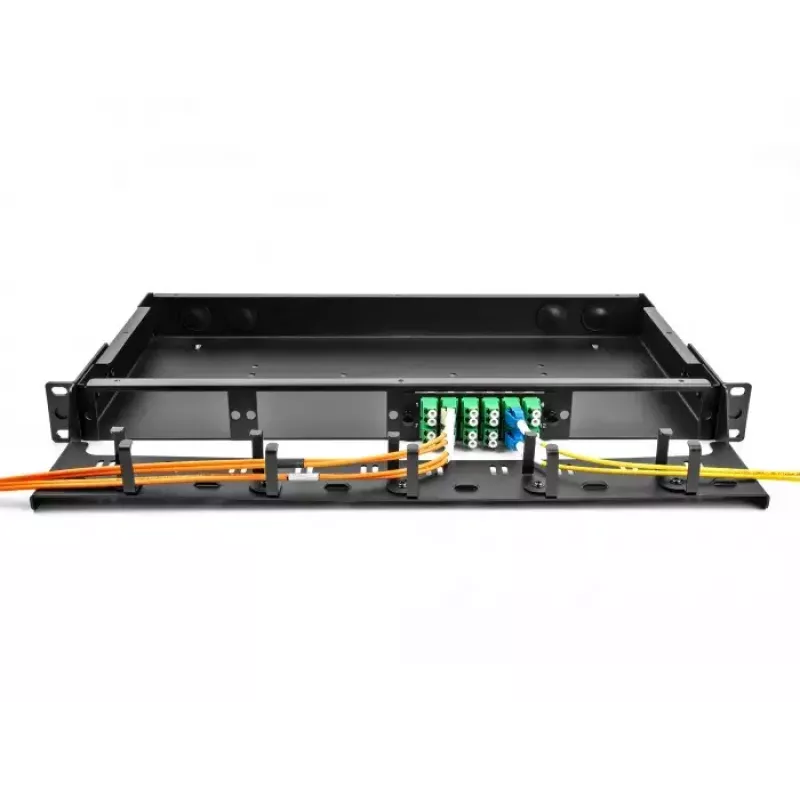 DeLOCK optický adaptérový panel LC duplex UPC 12 portov modrý
