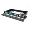 DeLOCK optický adaptérový panel LC duplex UPC 12 portov modrý