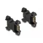 DeLOCK HDMI adaptér konektor samica na konektor samica so skrutkovým upevnením 66068 čierny