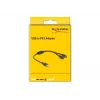 DeLOCK 61061 PS/2 kábel 0,43 m 2x 6-pin Mini-DIN USB A čierny