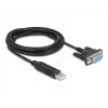 DeLOCK 67382 USB 2.0 na RS-232 DB9 sériový adaptér 1,8 m