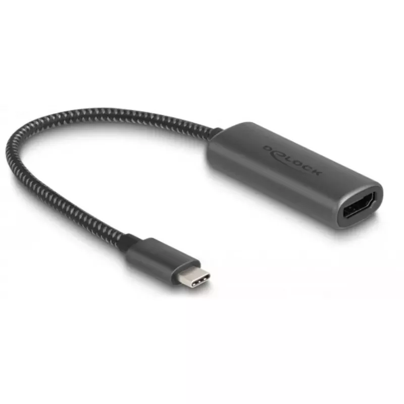 Video káblový adaptér DeLOCK 64229 0,2 m USB Type-C na HDMI čierny