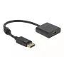 Adaptér DisplayPort 1.2 konektor samec na HDMI konektor samica 4K aktívny DeLOCK 63585