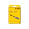 DeLOCK 66248 Káblový adaptér RJ-45 USB C sivý 0,09m