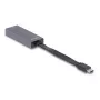 DeLOCK 66248 Káblový adaptér RJ-45 USB C sivý 0,09m