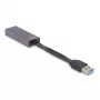 DeLOCK 66247 Káblový adaptér RJ-45 USB A sivý 0,09 m