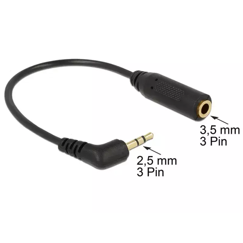 Audio kábel DeLOCK 0,175 m 2,5 mm/3,5 mm