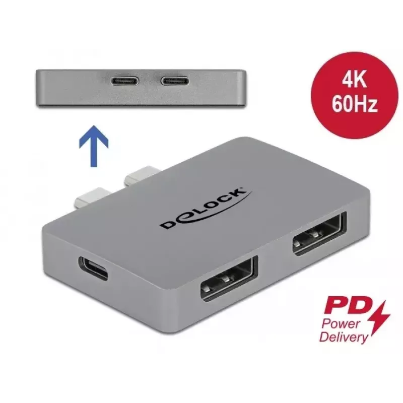 Dual DisplayPort adaptér DeLOCK 64001 pre MacBook