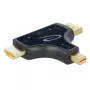 DeLOCK 64059 adaptér monitora 3v1, vstup HDMI / DisplayPort / mini DisplayPort na výstup HDMI, 4K 60 Hz, čierny