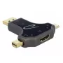 DeLOCK 64060 adaptér monitora 3v1, vstup USB-C / DisplayPort / mini DisplayPort na výstup HDMI, 4K 60 Hz, čierny