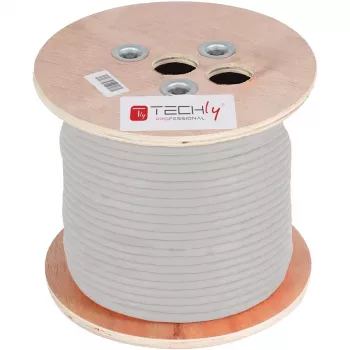 Techly ITP-C5F-305-RIS sieťový kábel sivá 305 m Cat5e F/UTP (FTP)
