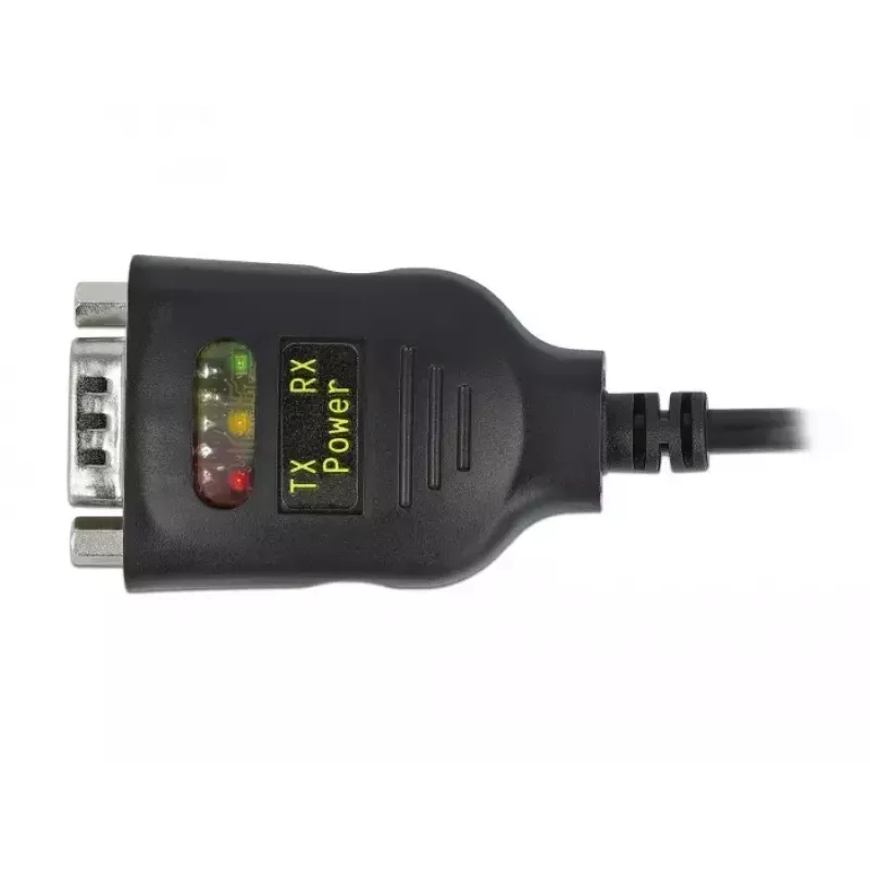 Sériový kábel DeLOCK 90494 USB Type-C RS-232 DB9 čierny 0,35 m
