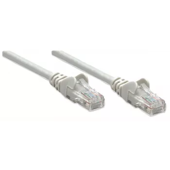 Intellinet sieťový patch kábel, Cat6, 15 m, sivý, CCA, U/UTP, PVC, RJ45, pozlátené kontakty, ochrana západky, ochranná manžeta, doživotná záruka