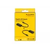 DeLOCK 61026 káblový gender changer USB-C na RJ45 čierny