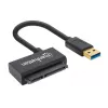 Manhattan adaptérový kábel USB-A na SATA 2,5 palca, 42 cm, konektor samec na konektor samec, 5 Gbit/s (USB 3.2 Gen1, známy aj ako USB 3.0), podporuje 48-bit LBA, SuperSpeed USB, záruka tri roky