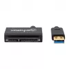 Manhattan adaptérový kábel USB-A na SATA 2,5 palca, 42 cm, konektor samec na konektor samec, 5 Gbit/s (USB 3.2 Gen1, známy aj ako USB 3.0), podporuje 48-bit LBA, SuperSpeed USB, záruka tri roky