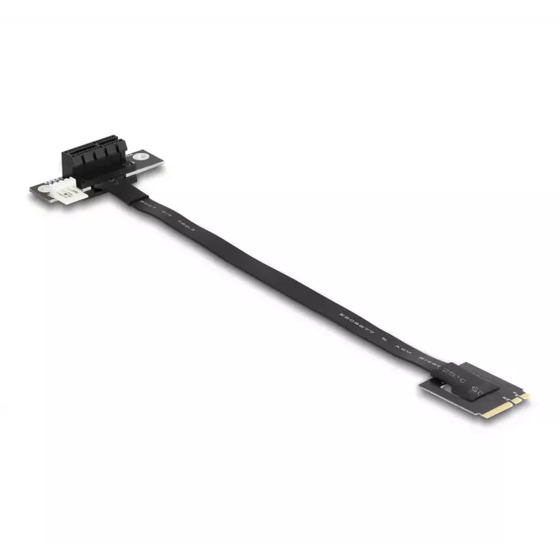 DeLOCK adaptér M.2 Key A+E na PCIe x1 NVMe zahnutý 20 cm kábel