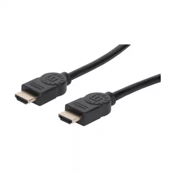 Manhattan kábel HDMI 8K@60Hz s Ethernetom, 2 m, certifikovaný, vhodný pre VŠETKY 8K, 4K & 1080p/HD aplikácie – teraz vylepšiť alebo byť pripravený, keď to budete potrebovať, konektor samec na konektor samec, čierny, 4K@120Hz, doživotná záruka, Ultra High Speed
