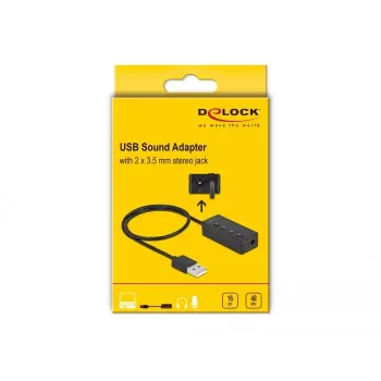 USB náhlavná súprava a adaptér mikrofónu DeLOCK 66731