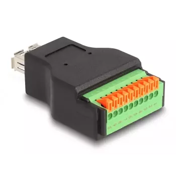 DeLOCK adaptér USB 3.2 Gen 1 Type-A konektor samica na svorkovnicu 10 pin