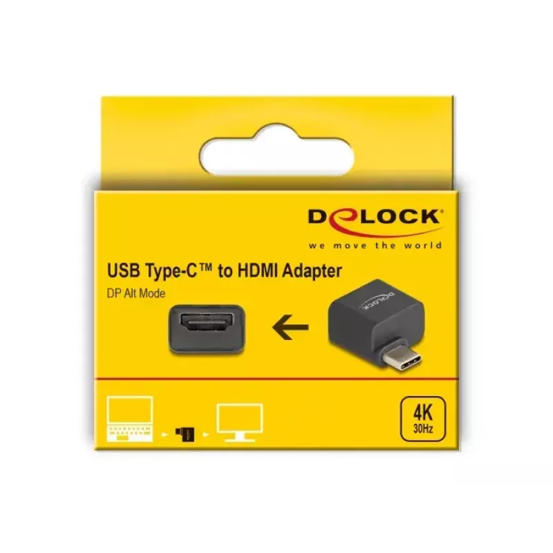 DeLOCK mini adaptér USB Type-C samec na HDMI samica DP Alt Mode 4K