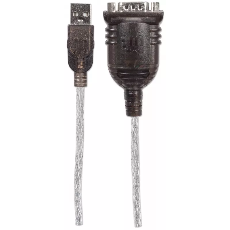 Manhattan 151801 prevodník USB-A na sériový RS232 DB9, kábel, samec/samec, 45 cm