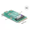 DeLOCK 64338 Interný M.2 adaptér Mini PCI Express konektor samec