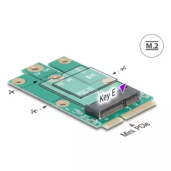 DeLOCK 64338 Interný M.2 adaptér Mini PCI Express konektor samec