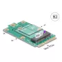 DeLOCK 64338 Interný M.2 adaptér Mini PCI Express konektor samec
