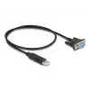 DeLOCK 67381 USB 2.0 na RS-232 DB9 sériový adaptér 0,5 m