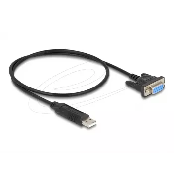 DeLOCK 67381 USB 2.0 na RS-232 DB9 sériový adaptér 0,5 m