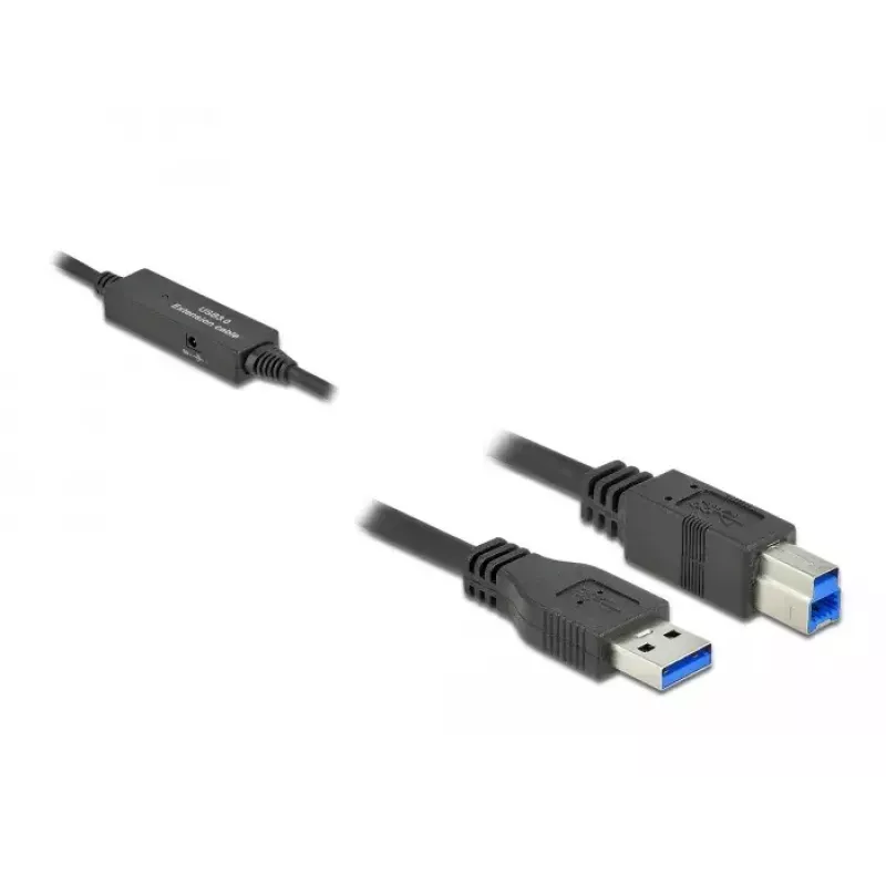 USB kábel DeLOCK 85379 USB 3.2 Gen 1 5 m USB A USB B čierny