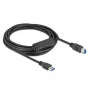 USB kábel DeLOCK 85379 USB 3.2 Gen 1 5 m USB A USB B čierny