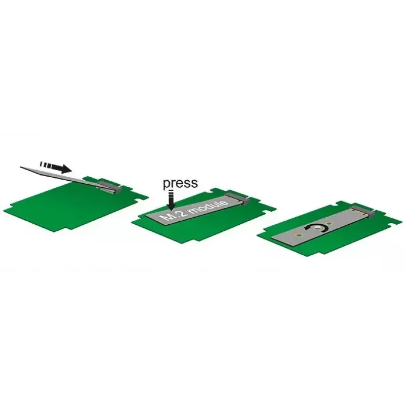 Adaptér DeLOCK 2x 67-pin M.2 Key B - 2x SATA 7-pin
