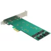 Adaptér DeLOCK 2x 67-pin M.2 Key B - 2x SATA 7-pin