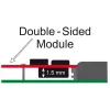 Adaptér DeLOCK 2x 67-pin M.2 Key B - 2x SATA 7-pin