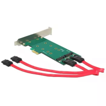 Adaptér DeLOCK 2x 67-pin M.2 Key B - 2x SATA 7-pin