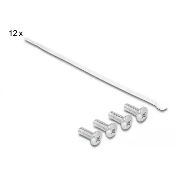 DeLOCK 10 palcový Keystone patch panel 12 port s odľahčením ťahu 1U sivý