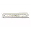 DeLOCK 10 palcový Keystone patch panel 12 port s odľahčením ťahu 1U sivý