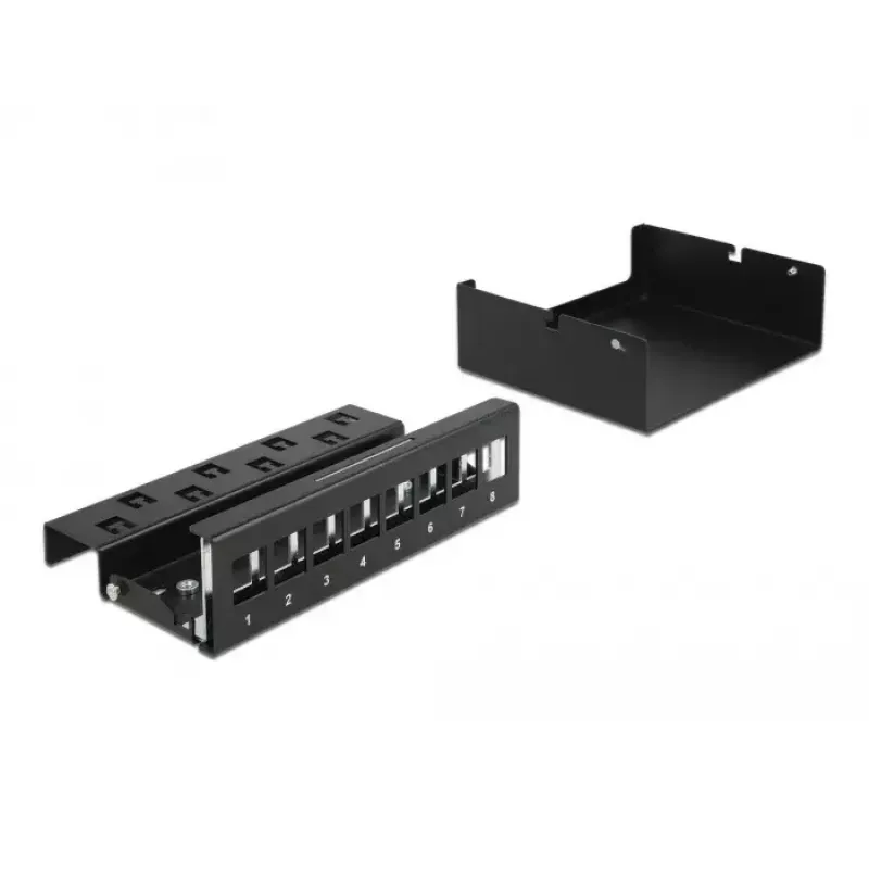 Keystone patch panel DeLOCK 43413 8 port čierny