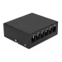 Patch panel DeLOCK Keystone 6 port čierny