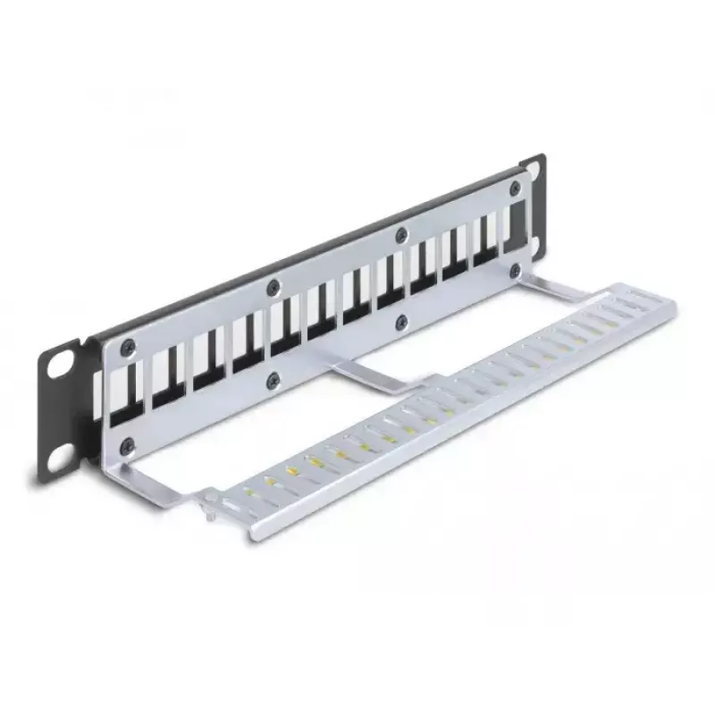 Patchpanel DeLOCK 66874 1U čierna kov kapacita racku 1U